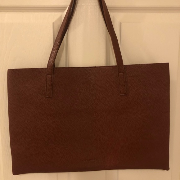 Vince Camuto Vegan Leather  “ Cognac” colour Tote (New!) - Picture 2 of 7